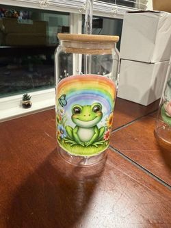 Frog glass tumbler