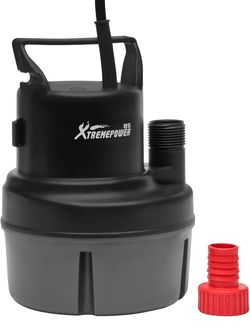 1/6HP Submersible Utility Water Pump, 1100 GPH Portable Electric Sump Pump 10 FT Power Cord, Water Transfer Pump Pool Draining, Pool Covers, Basements