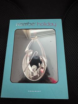 Nambe Holiday Nativity Christmas Ornament