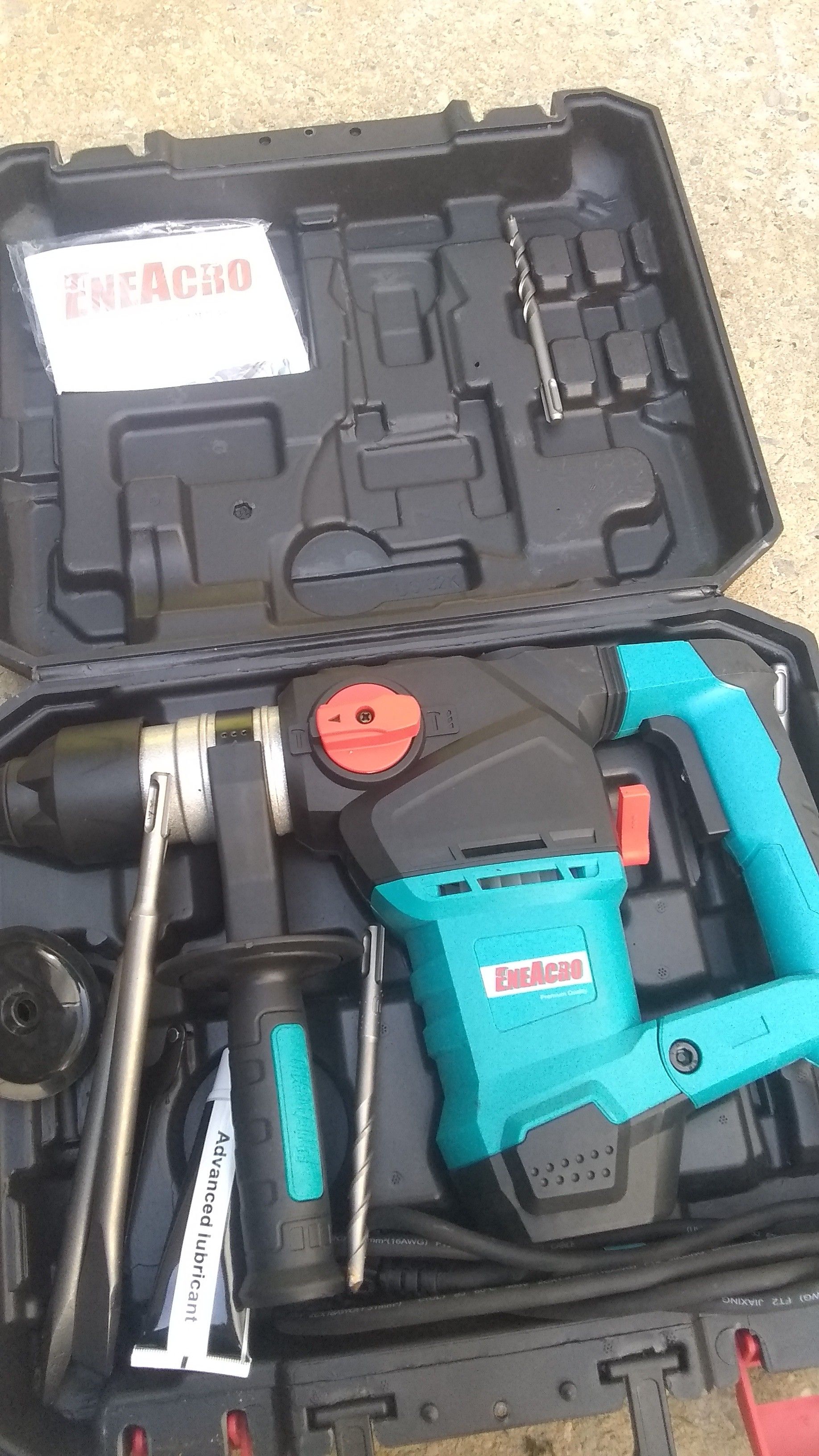 Hammer drill with bit