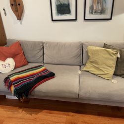 Gray Mid-Century Modern Couch
