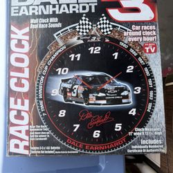 Dale Earnhardt #3 Wall Clock 11”x12 3/4”