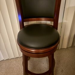 Cherry Swivel Stools With Back (new)