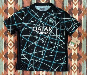 Nike Dri Fit Inter Milan 2025 Academy Pro Qatar Pre Match Soccer Jersey Men’s XL