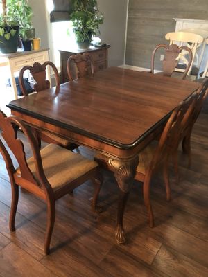 Antique Dining Room Solid Wood Table With 6 Chairs For Sale In Kansas City MO Antique Dining Room Solid Wood Table With 6 Chairs For Sale In Kansas City MO