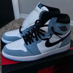 Jordan 1 University Blue size 10.5 with original box. 