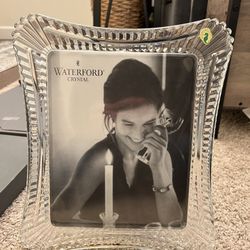 Waterford Wellesley 8x10 Crystal Picture Frame 