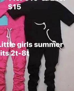 Little Girls Summer Outfits!! 6 Months To 8t