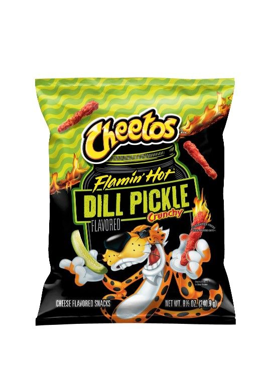 Dill Pickle flavored Hot Cheetos