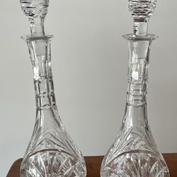 Beautiful Pair of Vintage Decanters