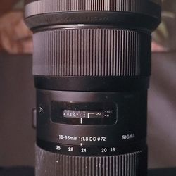 Sigma 18-35mm f/1.8 Art Lens Canon EF – Like New