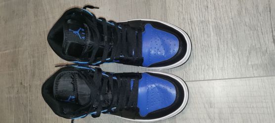 jordan 1 mid royal blue and black