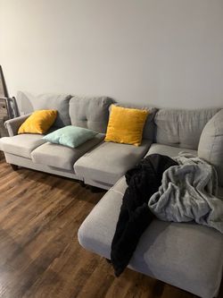 2 piece grey sectional