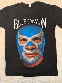 Blue Demon Lucha Libre Graphic T-Shirt available in M-2XL