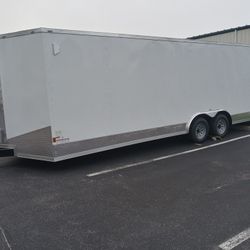 8.5x24ft Enclosed Vnose Trailer Brand New Moving Storage Cargo Traveling Car Truck Bike Motorcycle Bike ATV UTV SXS RZR Hauler