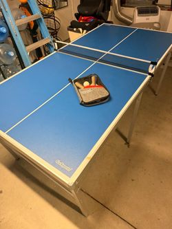 GoSports Folding Ping Pong Table with Net and Paddles