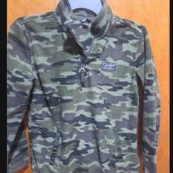 Eddie Bauer Boys Camo Fleece Med 10-12