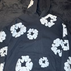 Black Denim Tears Wreath Hoodie