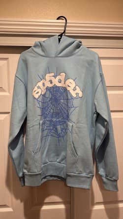 Sp5der Light Blue Hoodie