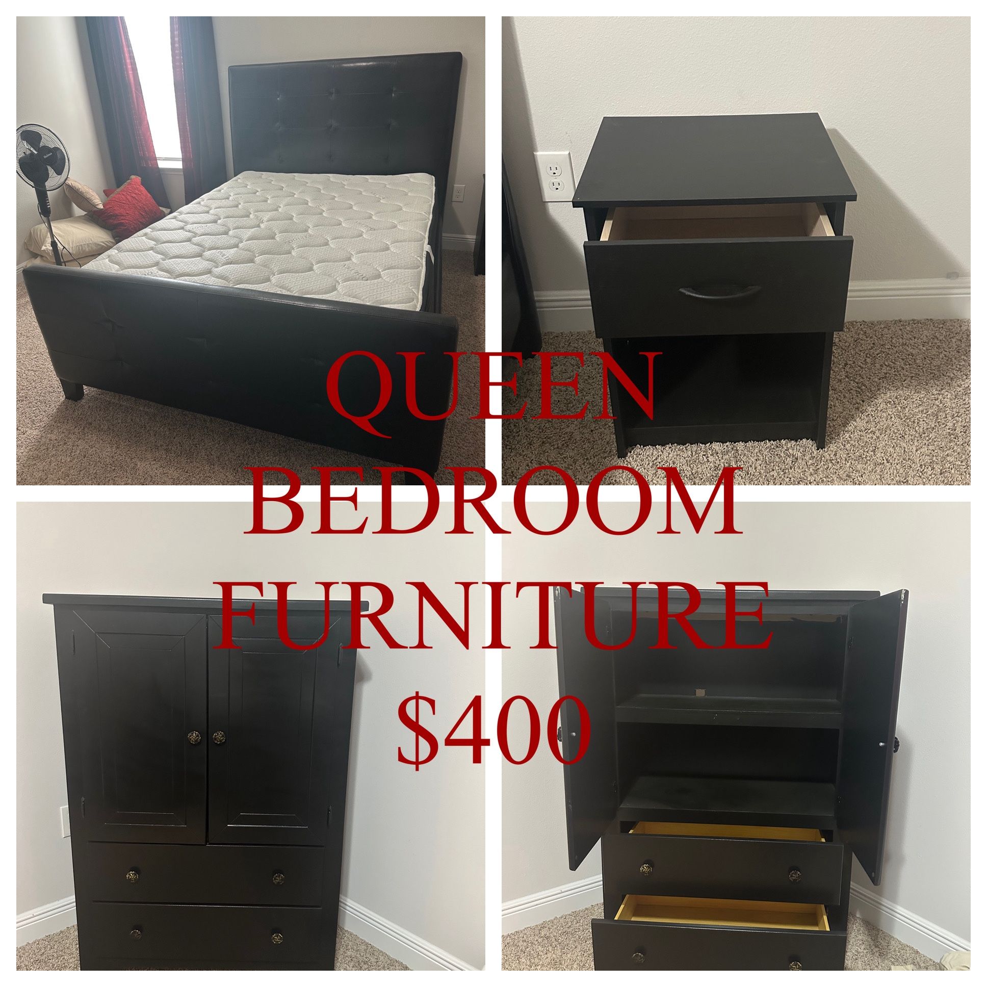 BEDROOM FURNITURE (4 PIECES)
