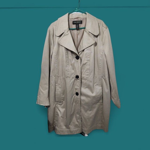 Lane Bryant Trench Coat Beige