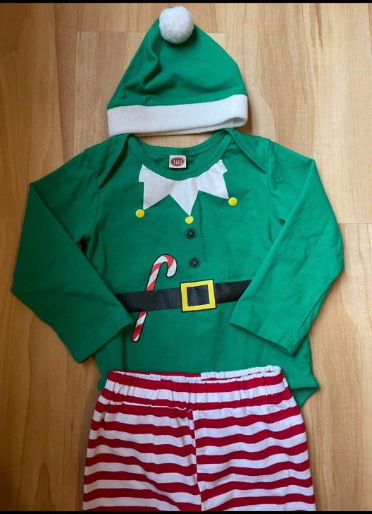 18 Month Santa Helper Outfit