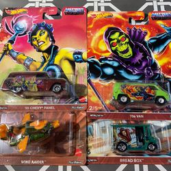 Hot Wheels Premium Master Of The Universe Lot Of 4