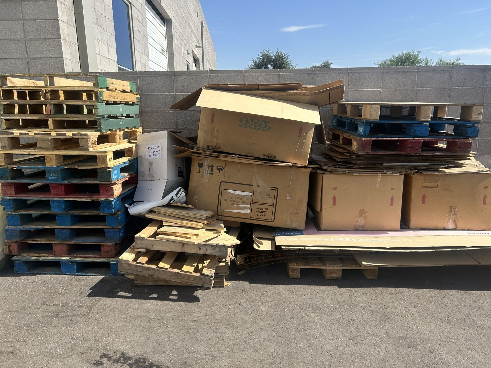 Cardboard And Pallets
