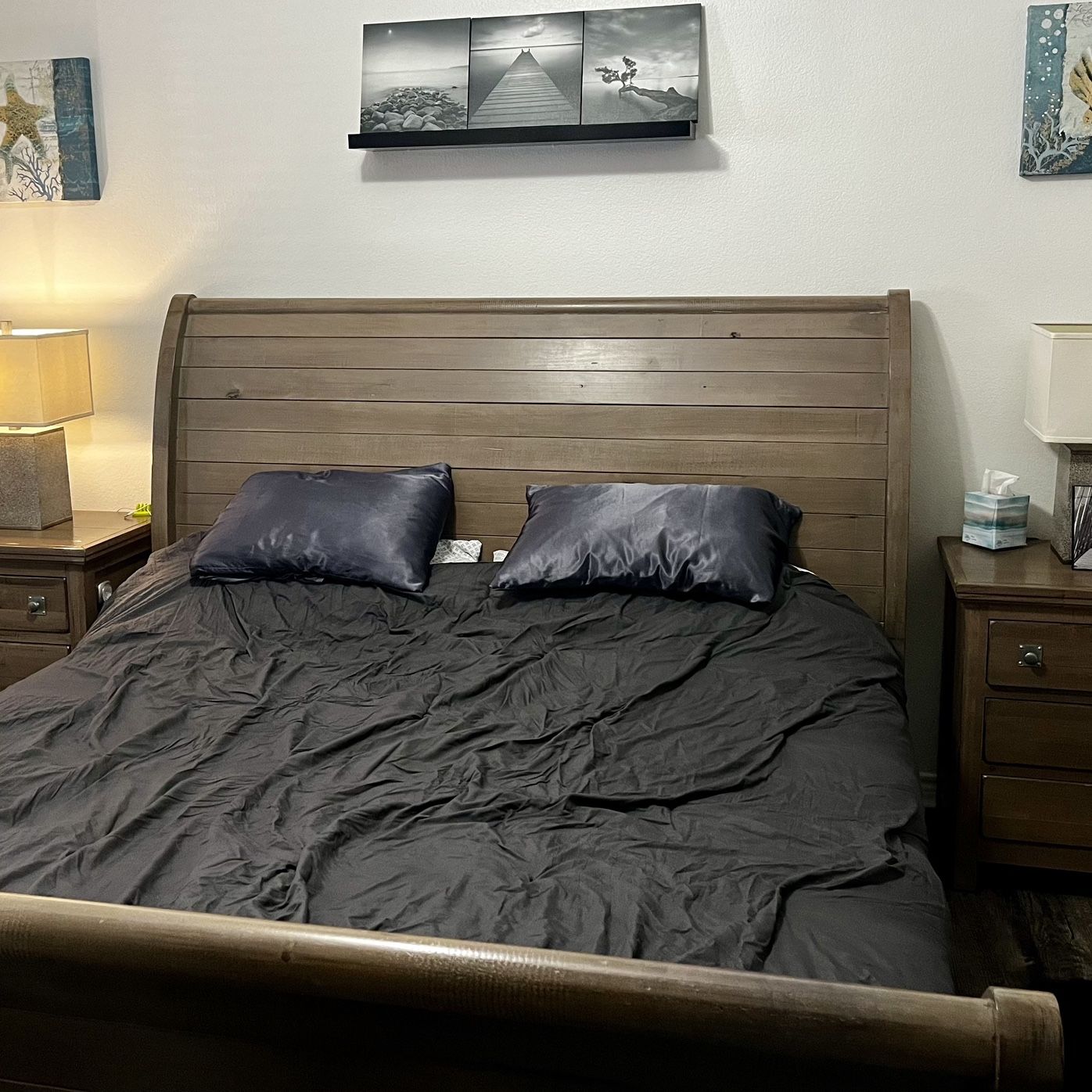 Solid Wood Cindy Crawford King Bedroom Suite 