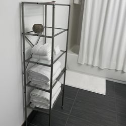 Metal & Glass Shelving Unit 