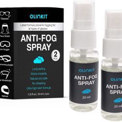 Anti Fog Spray – Premium Anti-Fog Spray for Glasses, Mirrors, Plastic Windows, Swim Goggles - Quick and Long-Lasting Glasses Anti Fog Spray