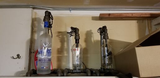 Liquor bottle lamps