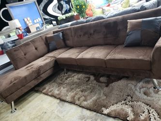 Sectional color cafe!--●● Free ottoman