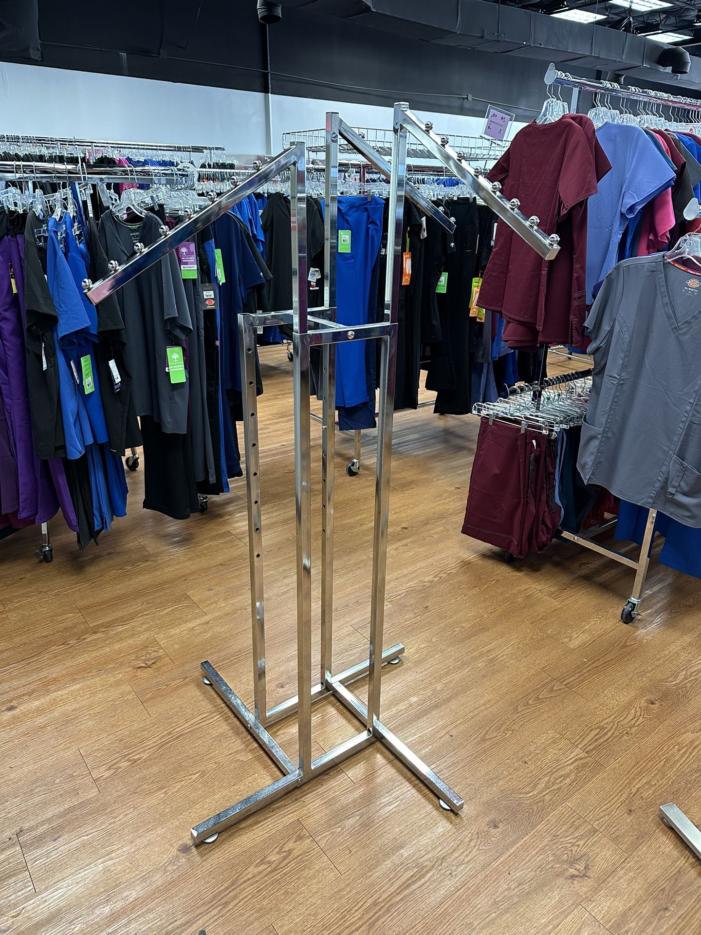 Four-Way Retail Clothing Rack