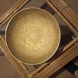 12x3.5 Inch Brass Decoration Bowl