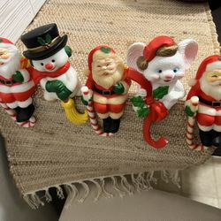 Vintage 70’s Stocking Hangers - Shelf Sitters 