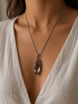 Smokey quartz brilliant pendant