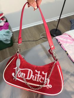 VON DUTCH RED SHOULDER BAG