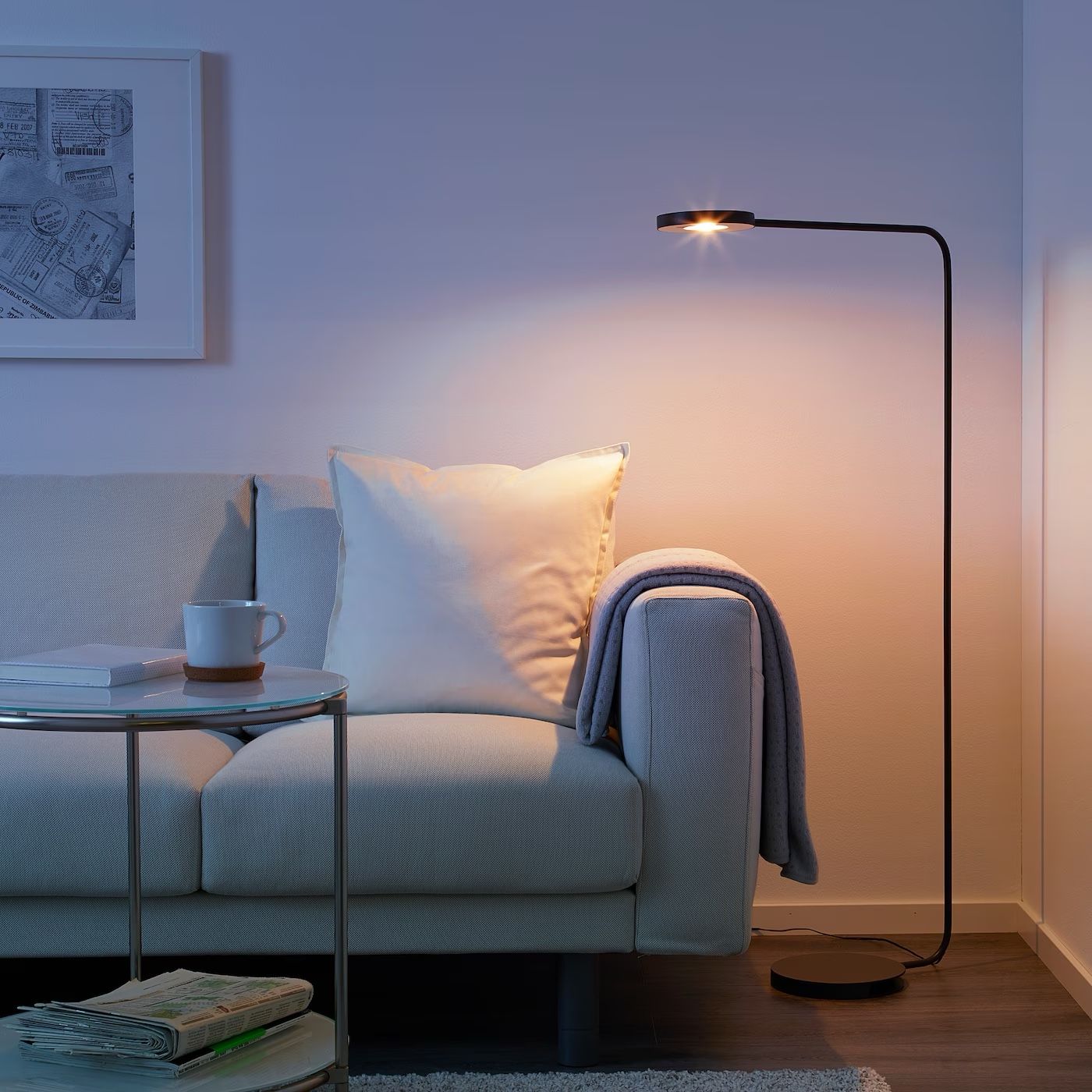 Ikea YPPERLIG LED Floor Lamp, Dimmable, HAY Design