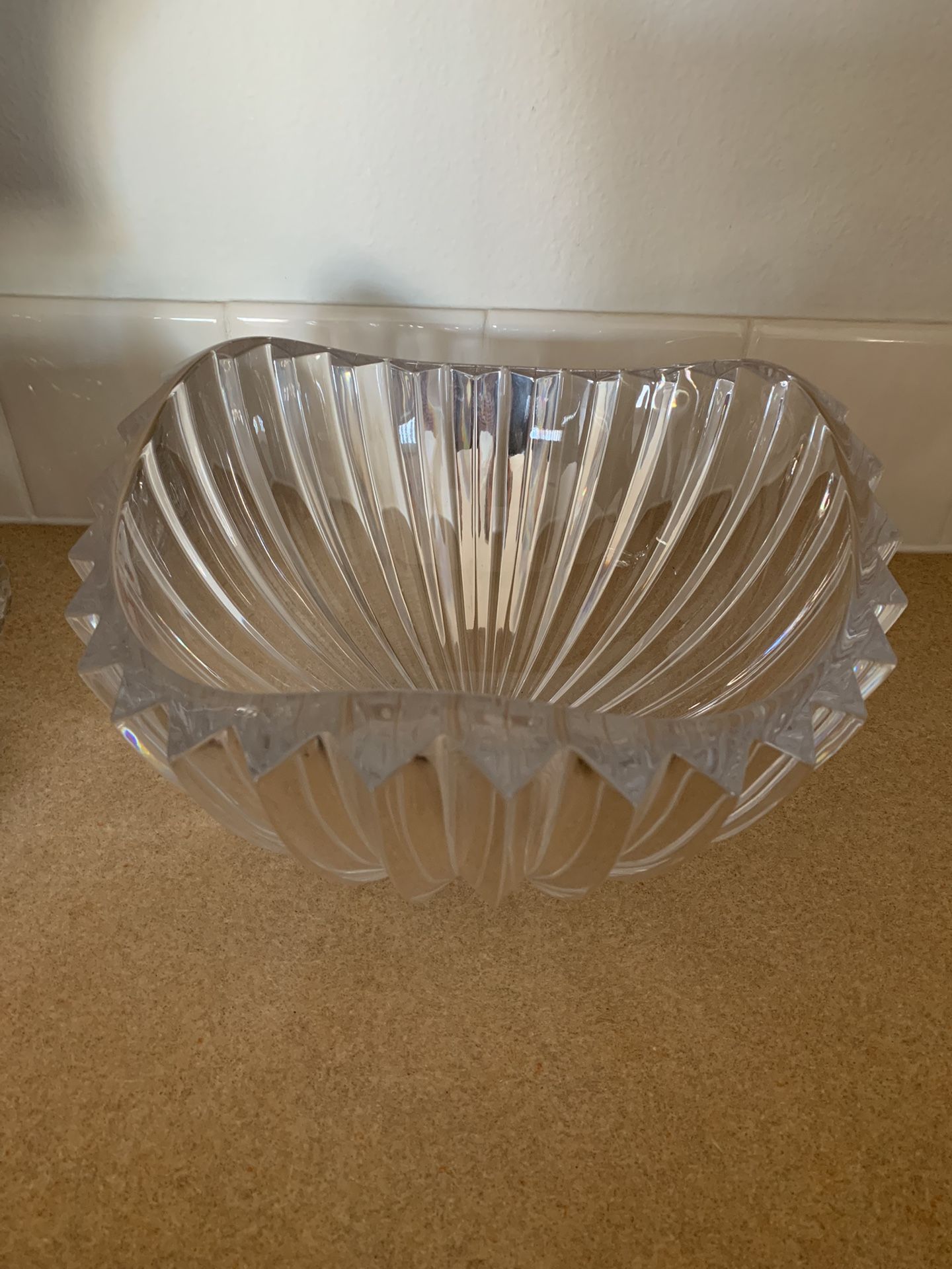 Glass bowl, or decor .