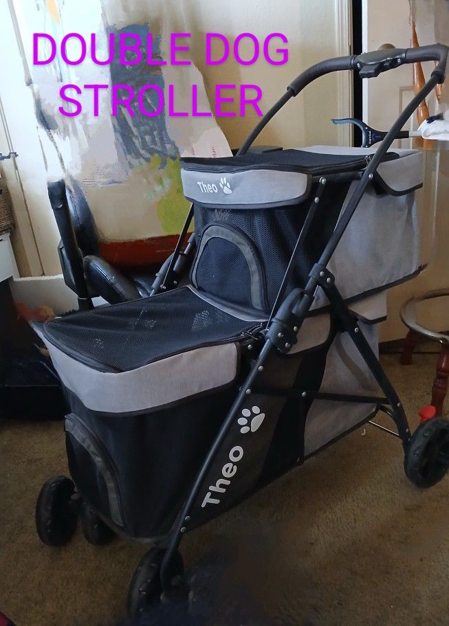THEO DOUBLE DOG STROLLER