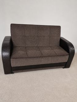 Modern Convertible Sleeper Sofa Set w/ Storage – Small Sofa + FREE Large Sofa