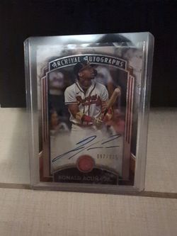 2022 Topps Museum Ronald Acuna Jr Archival Autograph 97/125