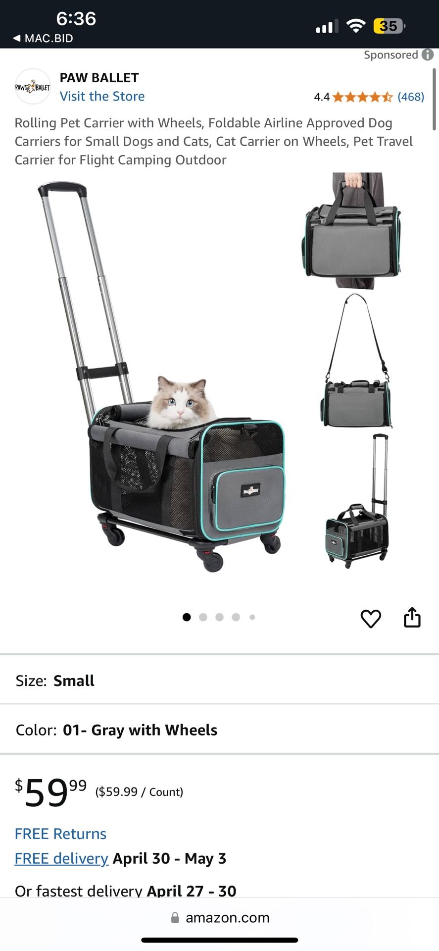 Cat Carrier With Wheels