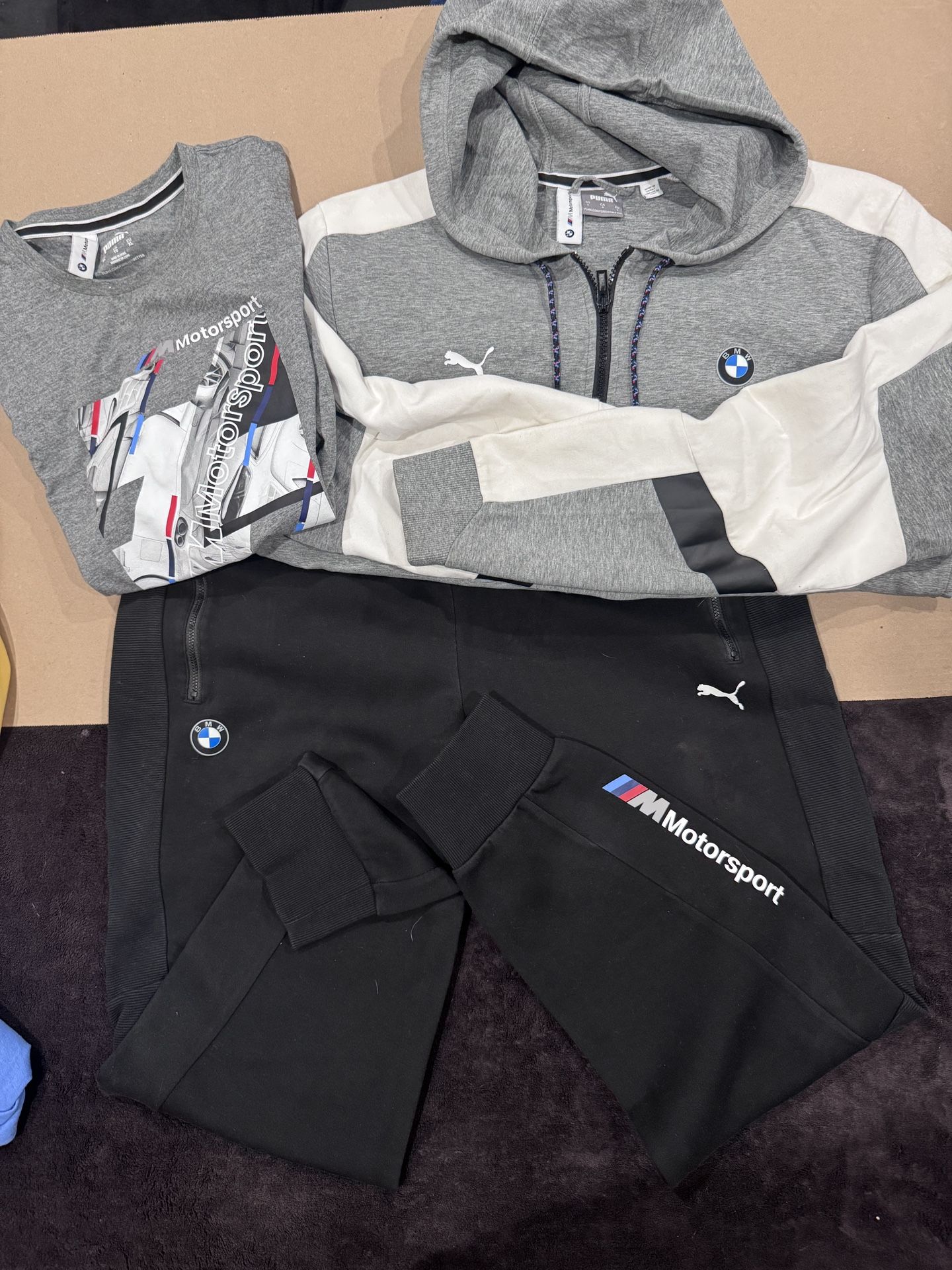 Puma And Reebok Man Hoodie And Joggers Set