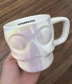 Starbucks White Calavera Mug