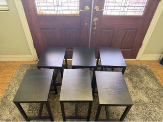 Modern Black Stools / Side Tables – Brand New!  Asking $25 each 🪑 price is firm