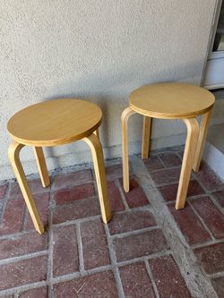 Wood stools $20 both
