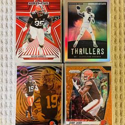 Cleveland Browns 155 Card Football Lot! Rookies, Prizms, Parallels, Memorabilia, Short Prints, Variations & More!