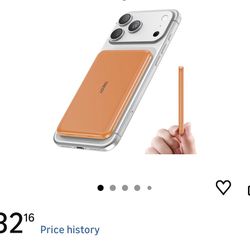 🆕 In 📦 Portable Charger,5000mAh Magnetic PowerBank with USB-C Charging,Travel Essential for Magsafe Battery Pack,Cosmic Orange